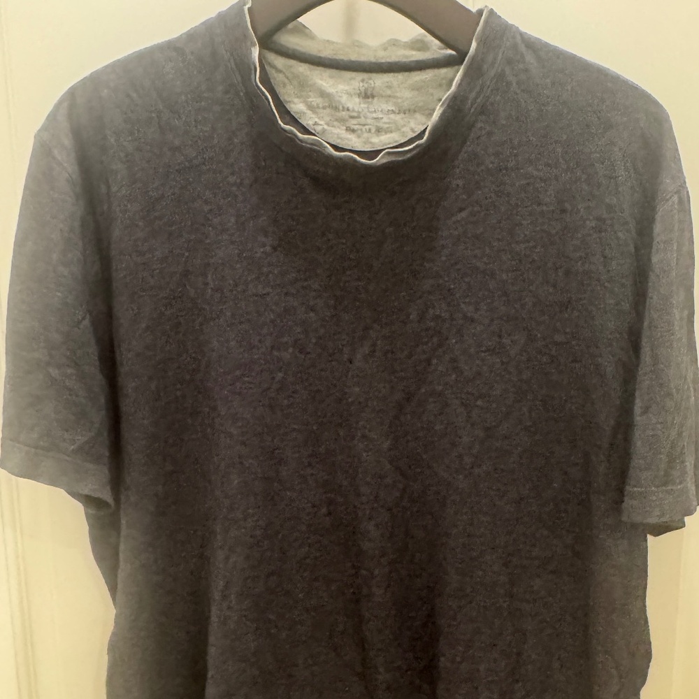 Brunello Cucinelli Gray T-Shirt Size L